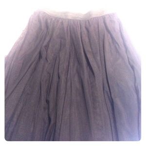 Black Soft Tulle Skirt
